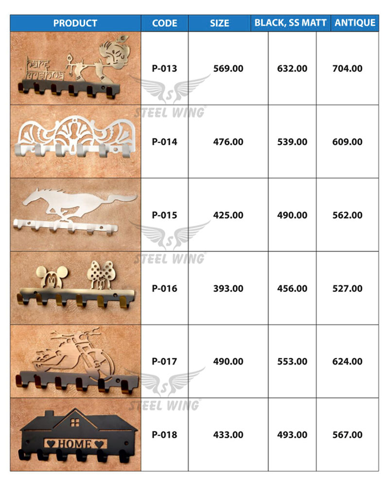 SS - Silver - Gold Fancy Antique Design Cloth Wall Hook Hanger Manufacturer